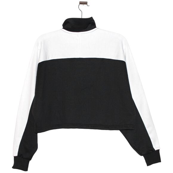 PUMA Cropped Half Zip Jacket Black Size Medium NWT - Picture 3 of 6